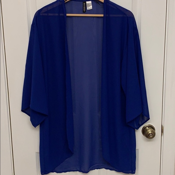 H&M Blue Transparent Cardigan - Picture 1 of 2
